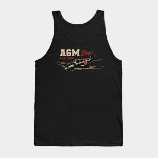 A6M Zero | World War 2 Japanese Plane Vintage Tank Top